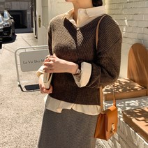 요블림 / 론심플하찌 브이넥니트(12color)