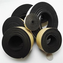 창틀 바람막이자동 접착 EPDM 고무 테이프 절연 가스켓 도어 창 씰 쿠션 2m 검정색, 01 Black_02 10mm_01 I_07 15mm