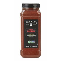 (미국직배) Watkins 왓킨스 파프리카가루 476g Gourmet Spice Organic Paprika 16.8 oz. Bottle 1 Count (21812)