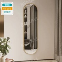 전신 거울 바닥 장착 거울 드레싱 거울 여성 침실 피팅 거울 학생 기숙사 벽걸이 거울, 라이트 그레이