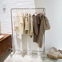 명품옷 전시용 철제 케이블 행거 의류매장 옷가게, 길이 100 가로 40 높이 160