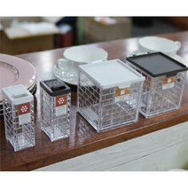 일본양념통 사각 조미료통 고춧가루보관통 고추가루통 소금보관통 후추병 모던 투명 후추통 설탕통, 대/화이트