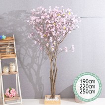 실내인테리어 인조나무 123종 / 플트 조화나무 C, C12.라인-벚꽃나무 190cmK-핑크/사방형, 1개