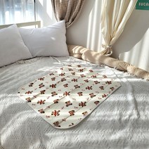 생리 필수템! 꿀나잇 순면 생리방수패드, 4. 레드 곰돌이