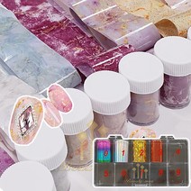매직호일 마블 대리석 호일필름 네일호일 네일필름 호일아트 필름케이스 안산뷰티모아, 10칸필름케이스