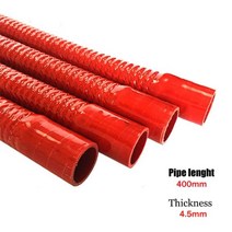 ID 30-100mm 범용 실리콘 플렉시블 호스 라디에이터 튜브 파이프 공기 흡입구 고압 고온 고무 조이너, 내경 80mm, 400mm