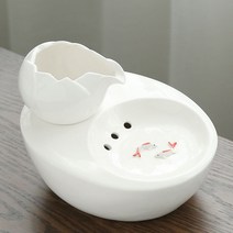 분수대 고양이 음수대 자동 급수기 도자기 세라믹 식수대, AE, 1개