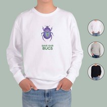 ATOGATO 곤충 나비 수채화 환경 7 맞춤 맨투맨