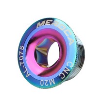 드레일러 울테그라 카본 크랭크암 mtb 알루미늄 합금 나사 자전거 자전거 고정 볼트 세트 너트 m18m19m20 커버 캡 shimano xtslxxtr, m20 퍼플