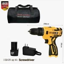 전해연마기 전기 핸드 임팩트 드릴 및 무선 스크루 12V, 13.1Charger1Battery1BAG - UK
