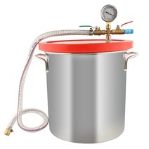 진공 탈포기 기포 제거 몰드 실리콘 레진 에폭시, 12L 스테인리스 1.5갤런 25x15cm