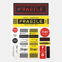 FRAGILE 스티커