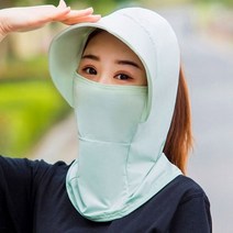 얼굴 햇빛 가리개 목 자외선 차단 마스크 골프 농사 모자 여름 넥워머 여성용 태양 보호 커버 넓은 챙 버전 야외 접이식, GR