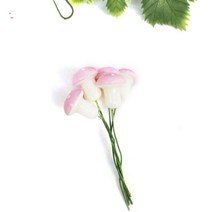 100 개/몫 다채로운 인공 미니 버섯 모델 요정 정원 식물 액션 그림 미니어처 공예 장식 말뚝, 분홍색