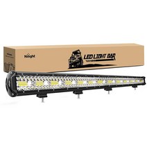 Nilight 18026C-A 37인치 780W 트리플 로우 플러드 스팟 콤보 바 78000LM 운전 방수 LED 작업 조명 오프로드 트럭 자동차 ATV SUV 지프 캐빈 보트, 37Inch light bar