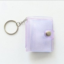 스티커보관 다이어리 씰스티커 포토카드 보관 정리 파일 바인더 스티커북 1 인치 2 작은 사진 앨범 미니 열쇠 고리 ID 즉석 삽입 케이스카드 수집 책 포토 카드 홀 413EA 5, 13 2inch