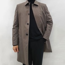 가르시아 가을 겨울 안감 누빔 퀄팅 남자 트렌치 코트 바바리