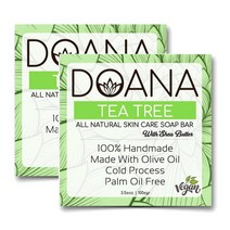 DOANA 티 트리 비누 바 올리브오일 시어 버터 함유 100g x2개