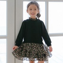 아이러브제이 [아이러브제이] 히트 맨투맨 쉬폰 원피스 JSFOP08