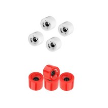 8 팩 Ronyme 78A 스케이트보드 바퀴 교체 70X51mm Longboard 부품, PU, 레드+화이트