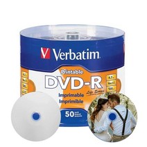 (아쇼핑) 버바팀 DVD-R 프린터블 4.7G 50장 16배속DVD DVDR CD 공CD 공시디 (아쇼핑)