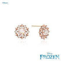 클루(CLUE) 당일배송 [클루x디즈니] 겨울왕국 얼음 눈꽃 골드 10K귀걸이 CEEU0C72T0