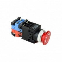 건흥전기 1A1B 조광 푸쉬락 버섯형 방향표시 LED램프 비상 스위치 24V AC DC 25mm KBL25ER-L3C11, 옐로우 [KBL25ER-L3CY11]