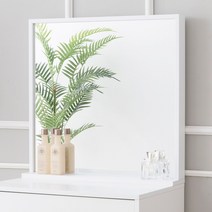 인디우드 600 심플 학생 미니 입식 화장대 상부, 화이트