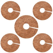 1pc 코코 야자 나무 식물 커버 뿌리 덮개 매트 잡초 제어 패브릭 꽃 냄비 반지 코코넛 나무 줄기 보호기 화분 루트 보호, 30x30cm, 1 조각