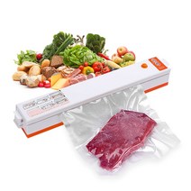 가정용진공포장기 무선진공포장기 비닐 진공기 가정용 전기 진공 포장기 220V 자동 10 개 보호기 포함, 01 white_01 EU 플러그