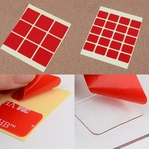 사각양면테이프 미니양면테이프 유리양면테이프 폼양면테이프 양면테잎, 9P