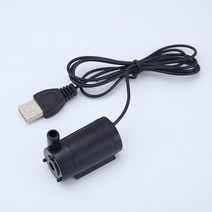 양수기펌프 농업용펌프 지하수 가정용가압 엔진양수기 DC 3-6V USB 1M 잠실용성 워터 펌프 음소거 미니 물, 02 black
