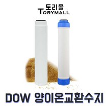 DOW HCR-S 양이온교환수지+리필카트리지 500mm, 블루（＋UN-20-RE-BL）, 상세페이지 참조