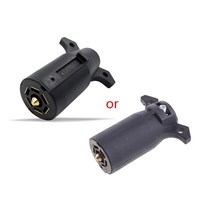 미국식 7핀아답터 어댑터 내구성 미국 표준 12v 7 핀 견인 플러그 트레일러 캐러밴 교체 플러그 소켓 방수 커넥터 85df, 없음