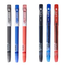 동아 마이겔 Q펜 0.38mm 0.5mm 속건성 잉크 선명한 색감 부드러운 필기감 학생용 사무용, 블루