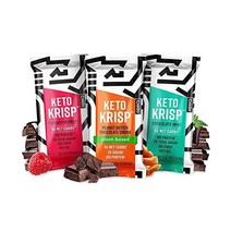 CanDo Keto Krisp 케토 스낵 바 12팩 초콜릿 러버 버라이어티 팩 저탄수화물 저당분 고단백 글루텐 프리 바삭하고 하게 맛있는 건강식 대체품