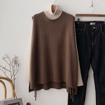 수니베 옆리본니트조끼 55-110 빅사이즈 봄 가을 임부복