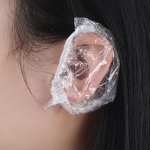 비닐헤어캡 이어캡 일회용 헤어열캡 열모자 귀싸개, 헤어캡(100매)