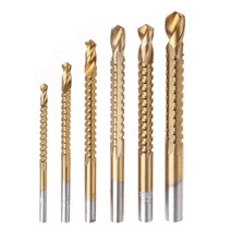 6pcs 목공 절단 커터 구멍 톱 HOLESAW 목재 금속 HSS TI 드릴 비트, 금