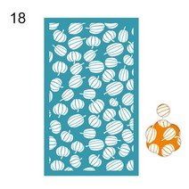 도자기공예 만들기 도구 물레 DIY폴리머 클레이 도구 실크 스크린 스텐실 도자기 용 점토에 크리스마스 인, 14 style 18