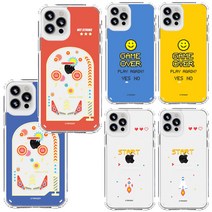 페블 갤럭시노트10 N971 노트10 5G 전용 고전 게임 그래픽 클리어 에어쿠션 젤하드 휴대폰 케이스