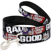 Buckle-Down Pet Leash - Shredder Poses BAD NEVER LOOKED THIS GOOD - 4 Feet Long - 1.5” Wide, 1