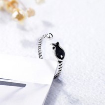 물고기반지 ROPUHOV 크리 에이 티브 귀여운 동물 손 장식 떨어지는 접착제 꽃 스레드 여성 작은 물고기 반지 팔찌 쥬얼리