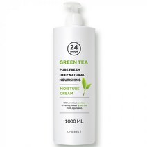[아요델] 그린티 촉촉하고 가벼운 모이스춰 크림 1000ML, 기본