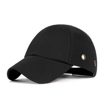 새로운 작업 안전 범프 캡 헬멧 야구 모자 스타일 보호 안전 하드 모자 작업 현장 착용 머리 보호, Black