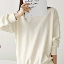 여친룩 기본 루즈핏 깔끔 데일리 맨투맨 봄 가을 티셔츠