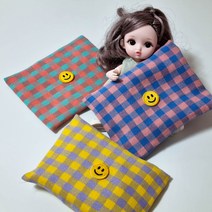 자체제작 핸드메이드 포켓용 소형 군용 대형 손 핫팩 손난로 파우치 패브릭 주머니 커버 케이스 - 롤리팝 체크 스마일 3종, 민트핑크, L, O
