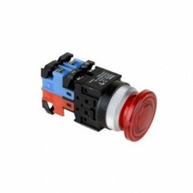 건흥전기 1A1B 조광 푸쉬락 버섯형 LED램프 비상 스위치 24V AC DC 25mm KBL25EP-L3C11, 옐로우 [KBL25EP-L3CY11], 옐로우 [KBL25EP-L3CY11]