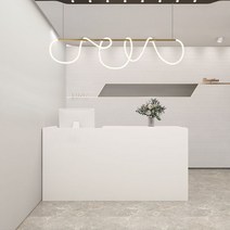 스테인리스 계산대 카운터 카페 미용실 프론트 인포 데스크, 화이트 스텐 계산대