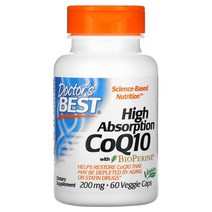 닥터스 베스트 고흡수 CoQ10 코큐텐 바이오페린 200mg 60캡슐